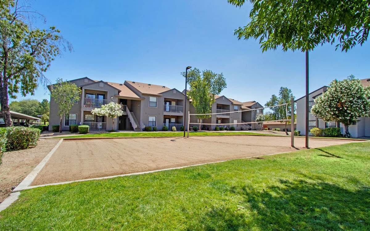 Volleyball court at Modena in Phoenix, Arizona
