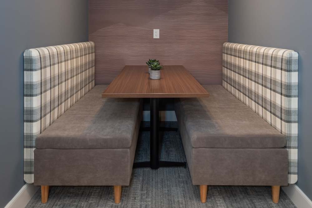 Cozy lounge seats at Attain at Chic’s Beach, Virginia Beach, Virginia
