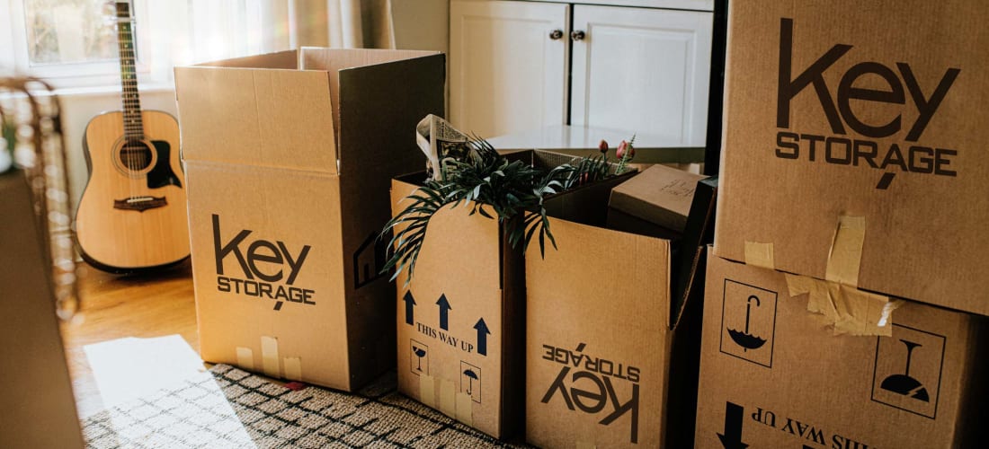 Key Storage boxes in a home near Key Storage in San Antonio, Texas