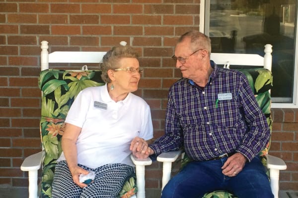 Melvin and Marge Schrank at Salmon Creek in Boise, Idaho