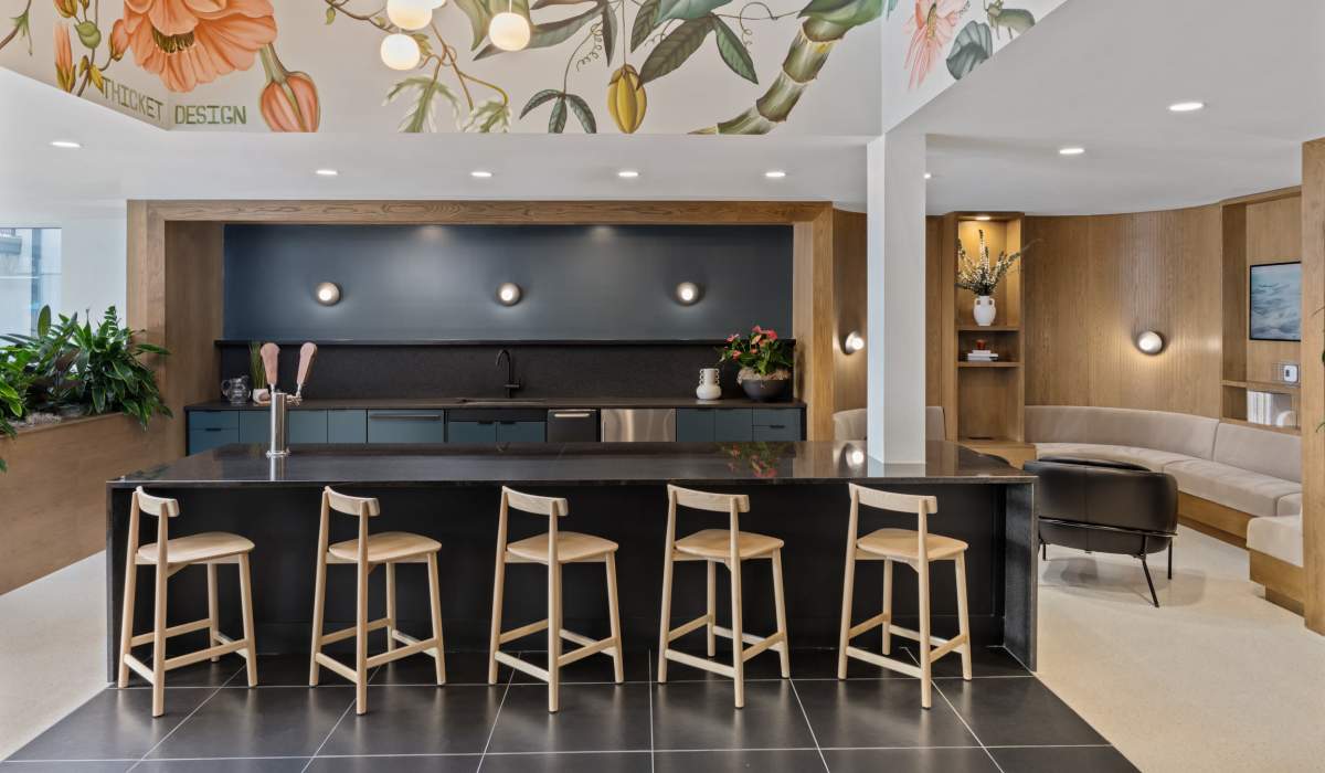 Community kitchen at The Guild in Richmond, Virginia