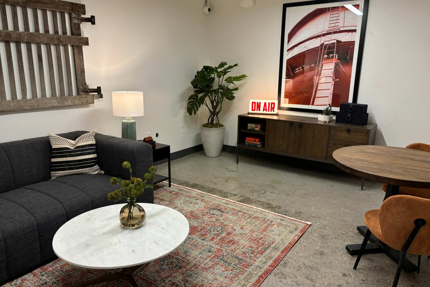 Podcast studio amenity at Union Terminal Warehouse in Jacksonville, Florida