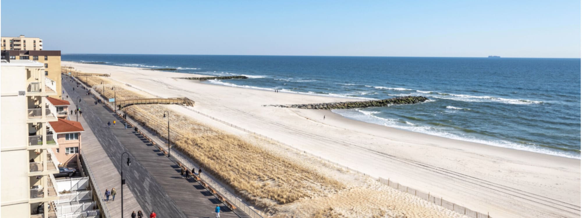 Boardwalk apartments at Eastgold Long Island in Long Beach, New York