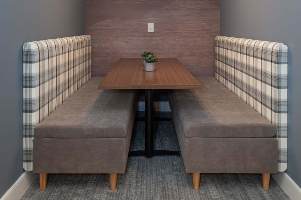 Cozy clubhouse seats at Attain at Chic’s Beach, Virginia Beach, Virginia