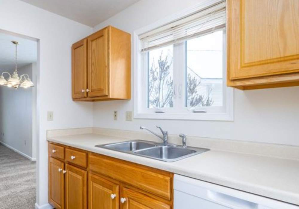 Luxury kitchen at Unionville Station Townhomes in Hilton, New York