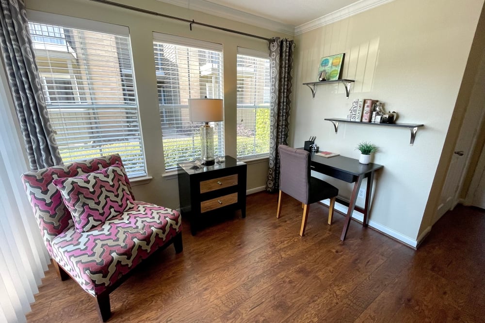 Apartment with a in-home office space at The Abbey at Conroe in Conroe, Texas