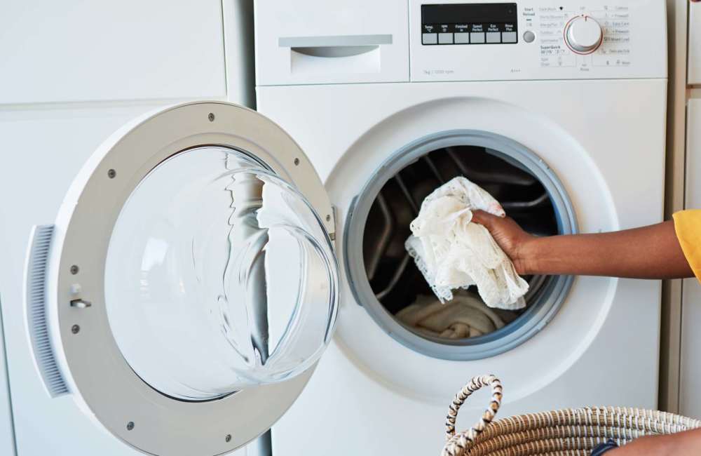 Laundry facility at Fordleigh Apartments in Baltimore, Maryland