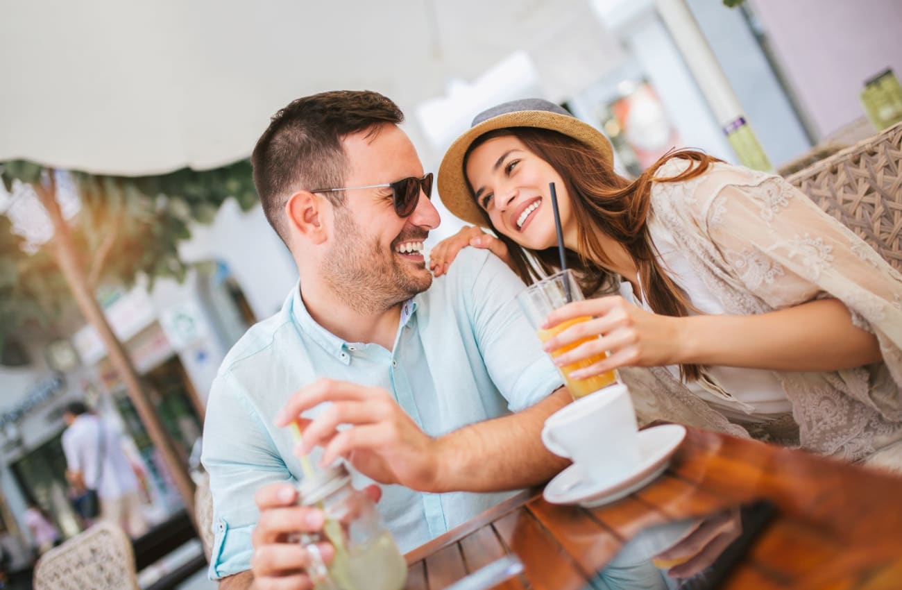 Couple enjoying each other at Amelia Westshore in Tampa, Florida