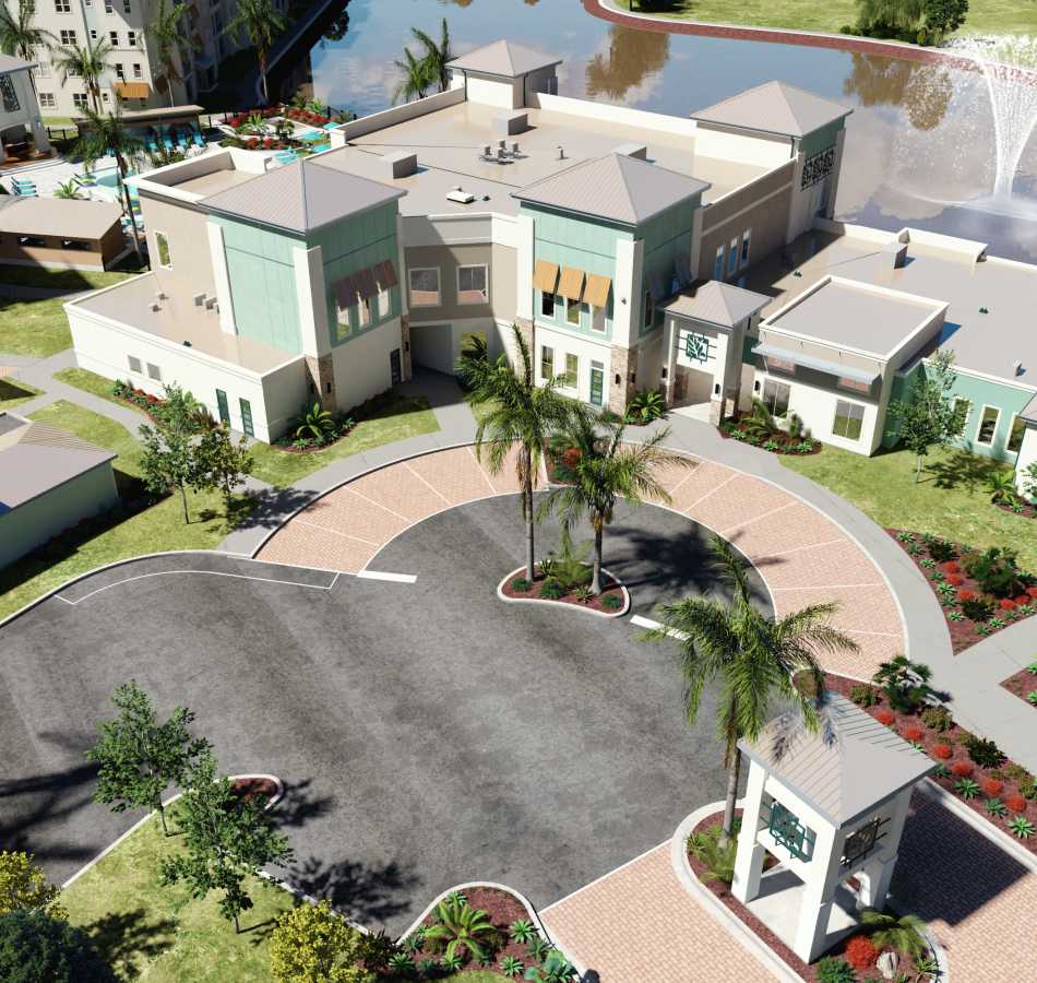 An overview of entire property at The Vivien in Vero Beach, Florida
