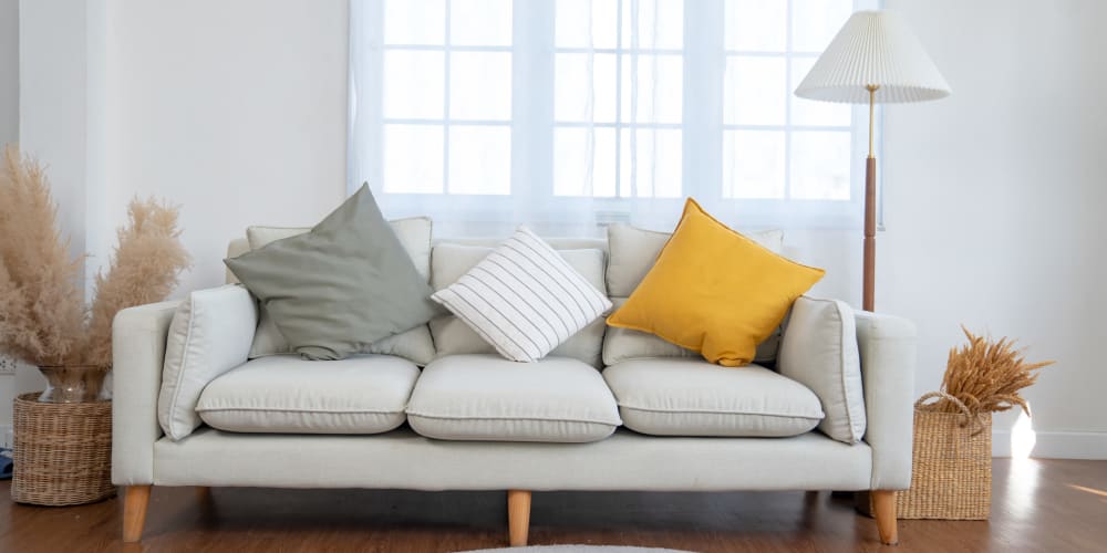 Bright light in a furnished apartment at Ventura Pointe in Pembroke Pines, Florida