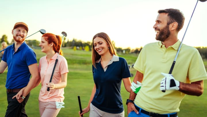 People golfing near Carrington Oaks in Buda, Texas