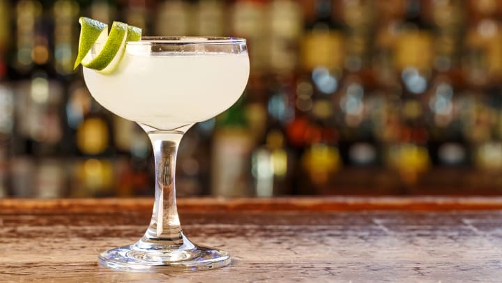 Margarita glass photo for blog post at Tacara at Westover in San Antonio, Texas
