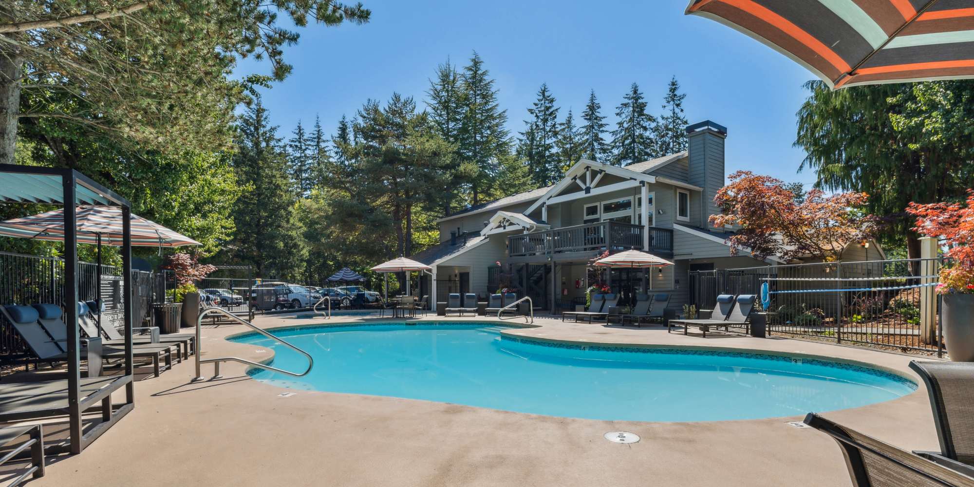 Swimming pool at Madison Sammamish Apartments in Sammamish, Washington