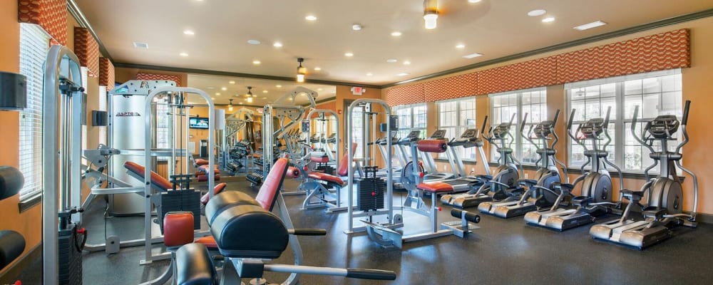Fitness bikes at Hills Parc in Ooltewah, Tennessee
