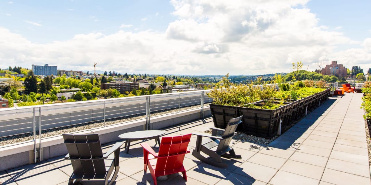 Rooftop garden at Anthem on 12th in Seattle, Washington