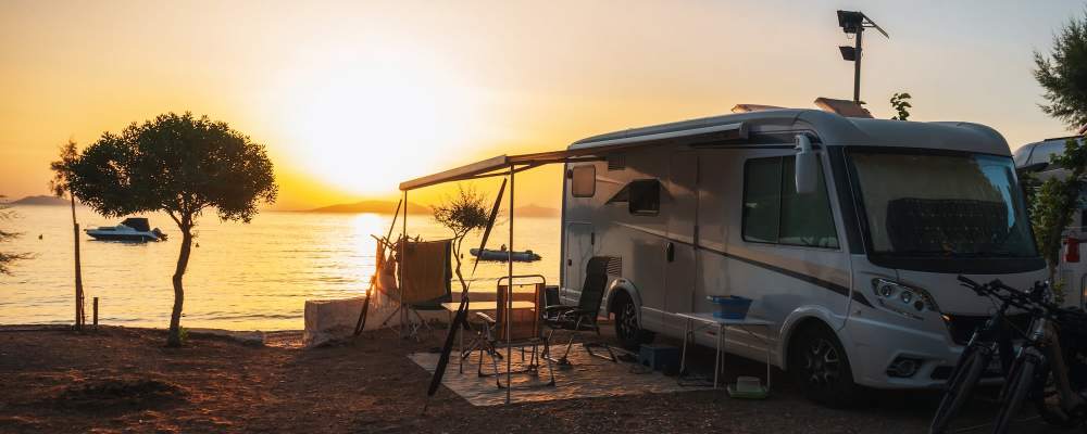 RV at Eugene RV and Boat Storage in Eugene,Oregon