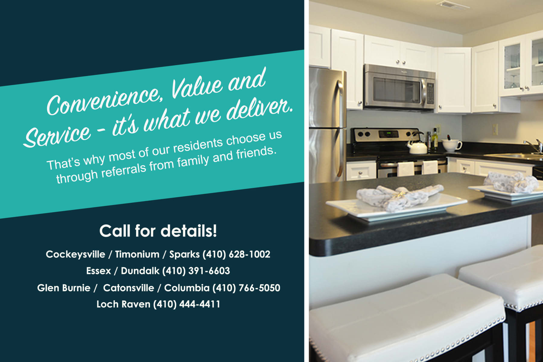 Hendersen Webb Apartments in Cockeysville, Timonium, Sparks, Essex, Dundalk, Glen Burnie, Catonsville, Columbia, Loch Raven
