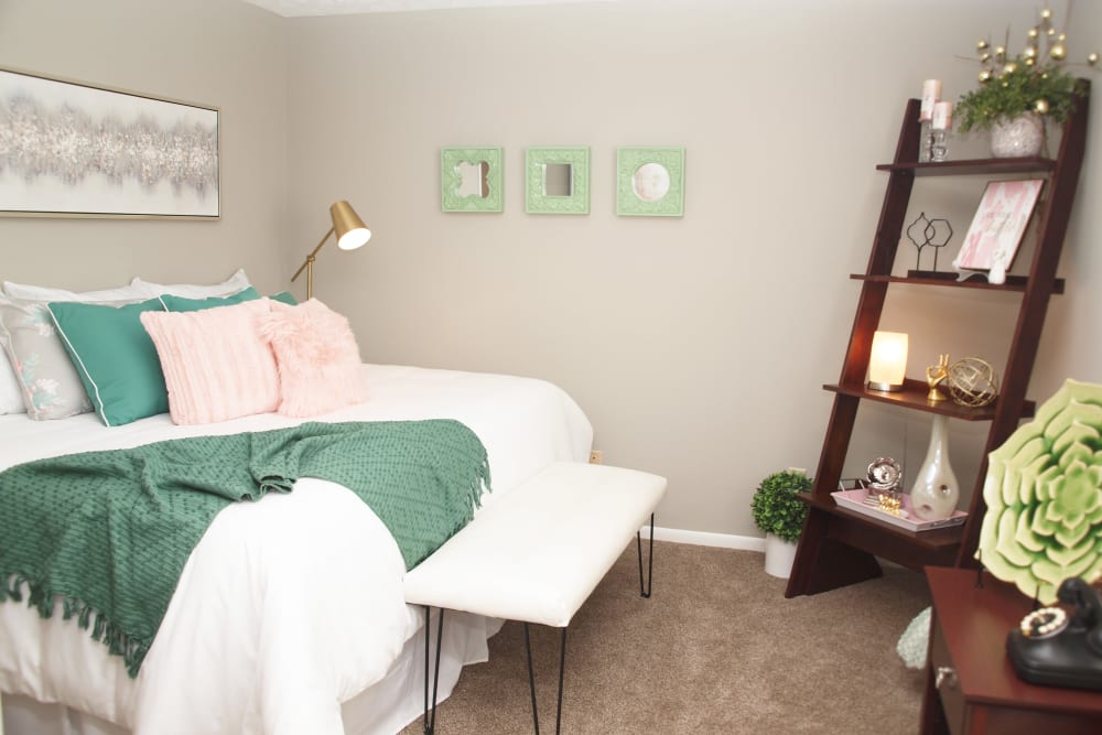 Comfortable bedroom at Fox Chase South in Southgate, Kentucky