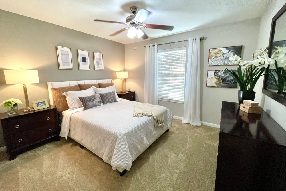 Bedroom at The Abbey at Willowbrook in Houston, Texas