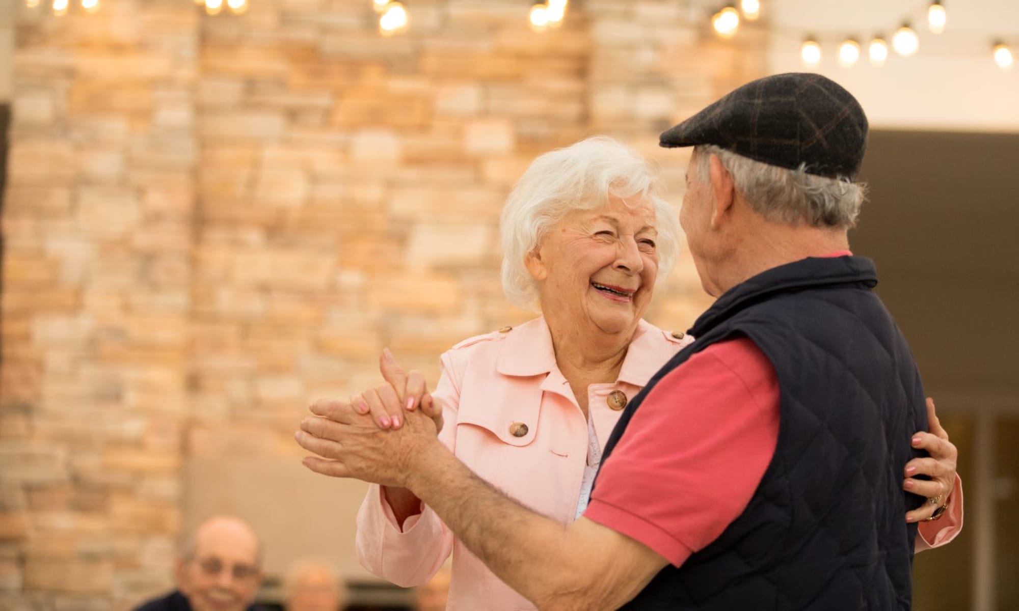 couple dancing at Clearwater at Rancharrah in Reno, Nevada. 