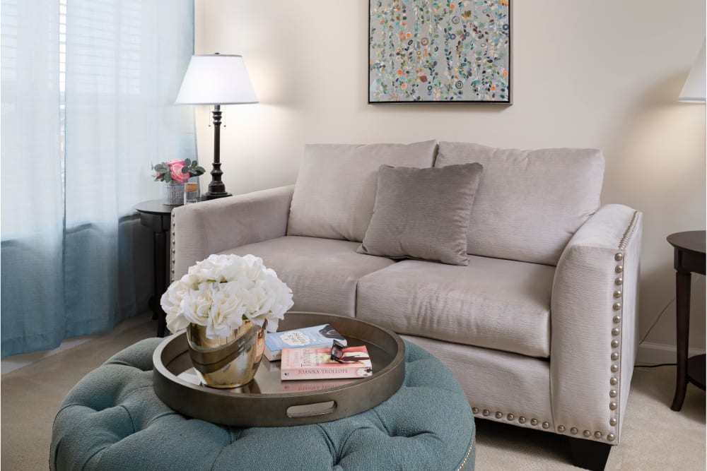 Living room at Harmony at Spring Hill in Lorton, Virginia