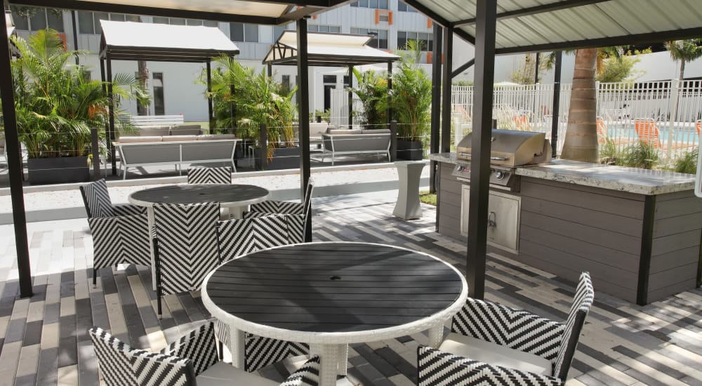 Covered barbecue area at Our Property in St Petersburg, Florida