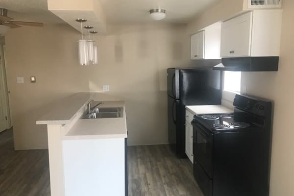 Our apartments in Denver, Colorado, showcase a modern kitchen