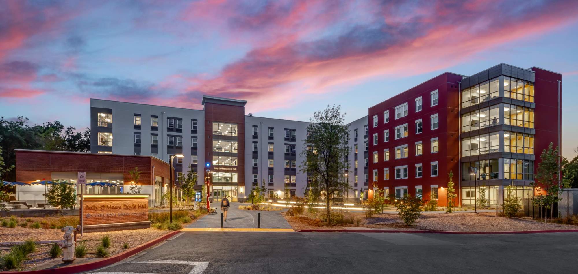 Student housing at Polly O'Meara Doyle Hall in Santa Rosa, California