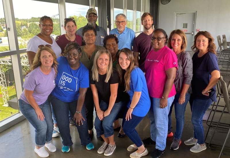 The Clinton Presbyterian Community in Clinton, South Carolina employees on a staff outing
