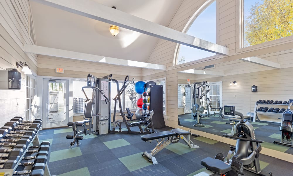 Fitness Center at Sugarberry Apartments in Tulsa, Oklahoma