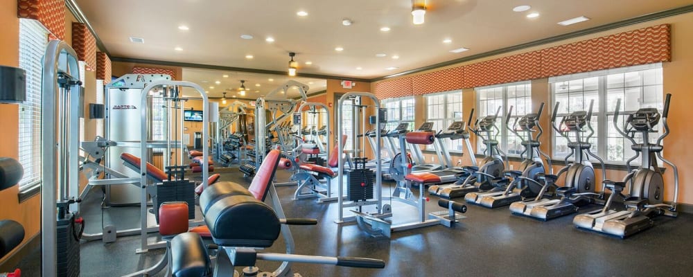 Fitness bikes at Preserve Parc in Ooltewah, Tennessee