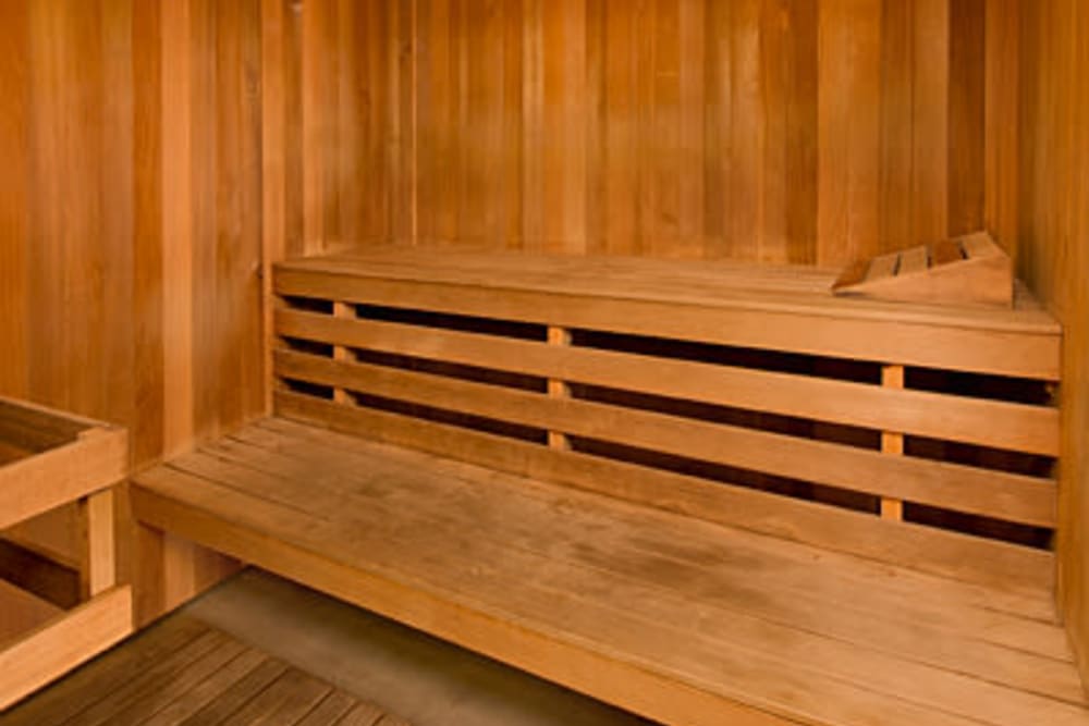 A resident sauna for weekend relaxation at Sterling Heights Apartment Homes in Benicia, California