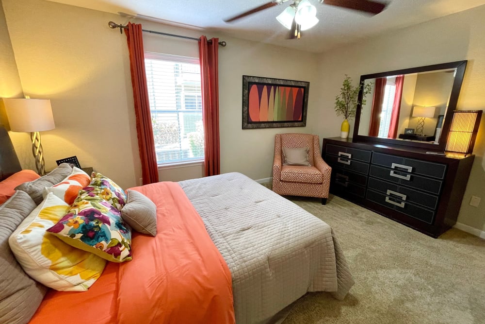 Spacious bedroom at The Abbey at Conroe in Conroe, Texas