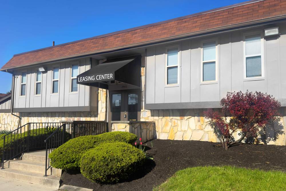 Leasing office at Eden at Bexley Crossing in Columbus, Ohio
