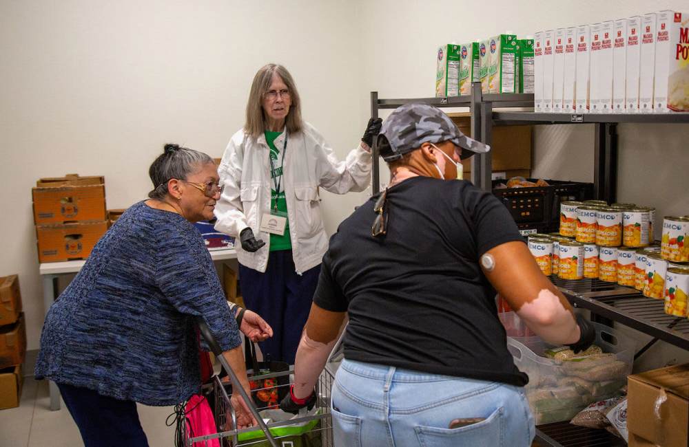 Food pantry at Parker Lane Apartments in Austin, Texas