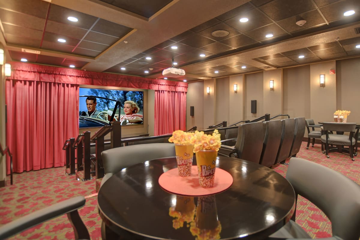 Theater at Hudson Estates Gracious Retirement Living in Lansdale, Pennsylvania