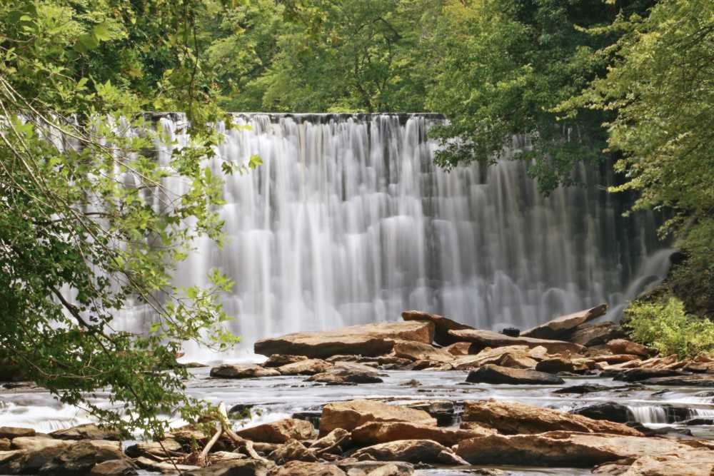 Waterfall near The Averly East Village in Alpharetta, Georgia