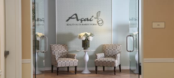 Happy Maplewood at Darien couple enjoying their new look, courtesy of our on-site Salon, Açai.