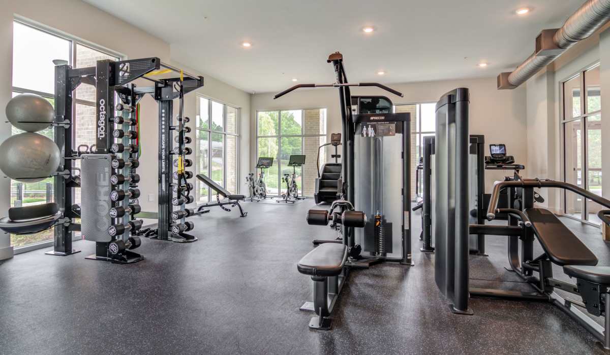 Gym area at Lofts at Hamilton in Dalton, Georgia 