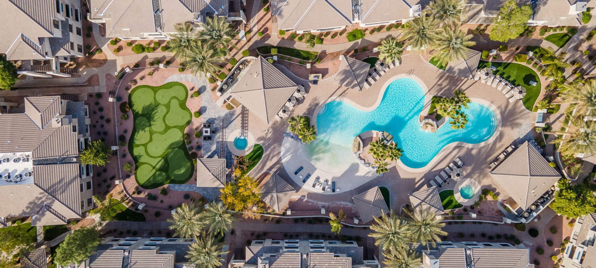 Aerial community view at Ascend at Kierland in Scottsdale, Arizona