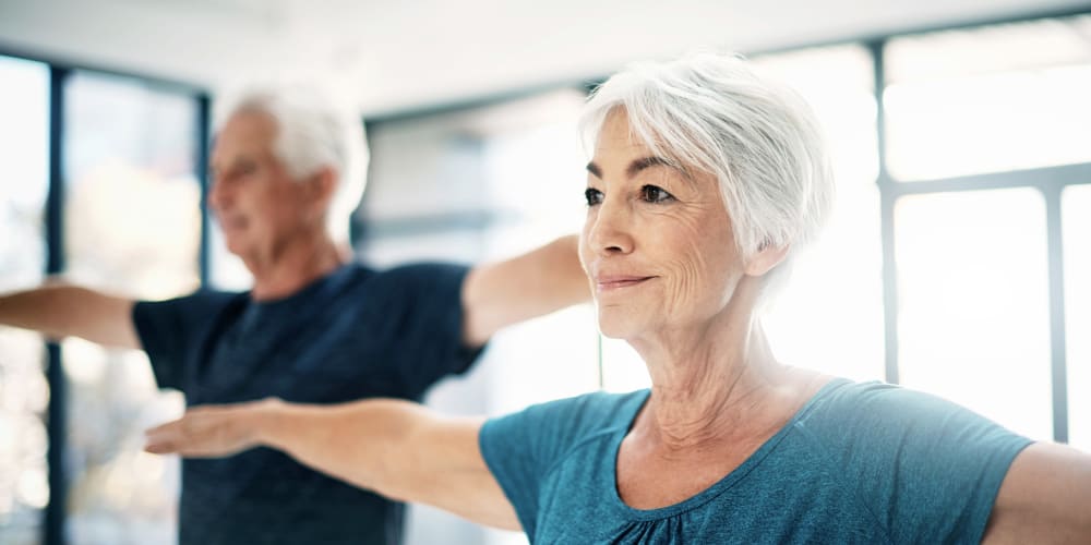 Residents working out at Palo Alto Commons in Palo Alto, California