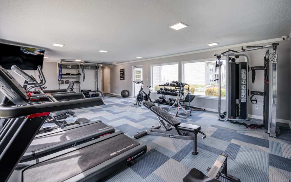 Fitness center at Astoria Park Apartment Homes in Indianapolis, Indiana