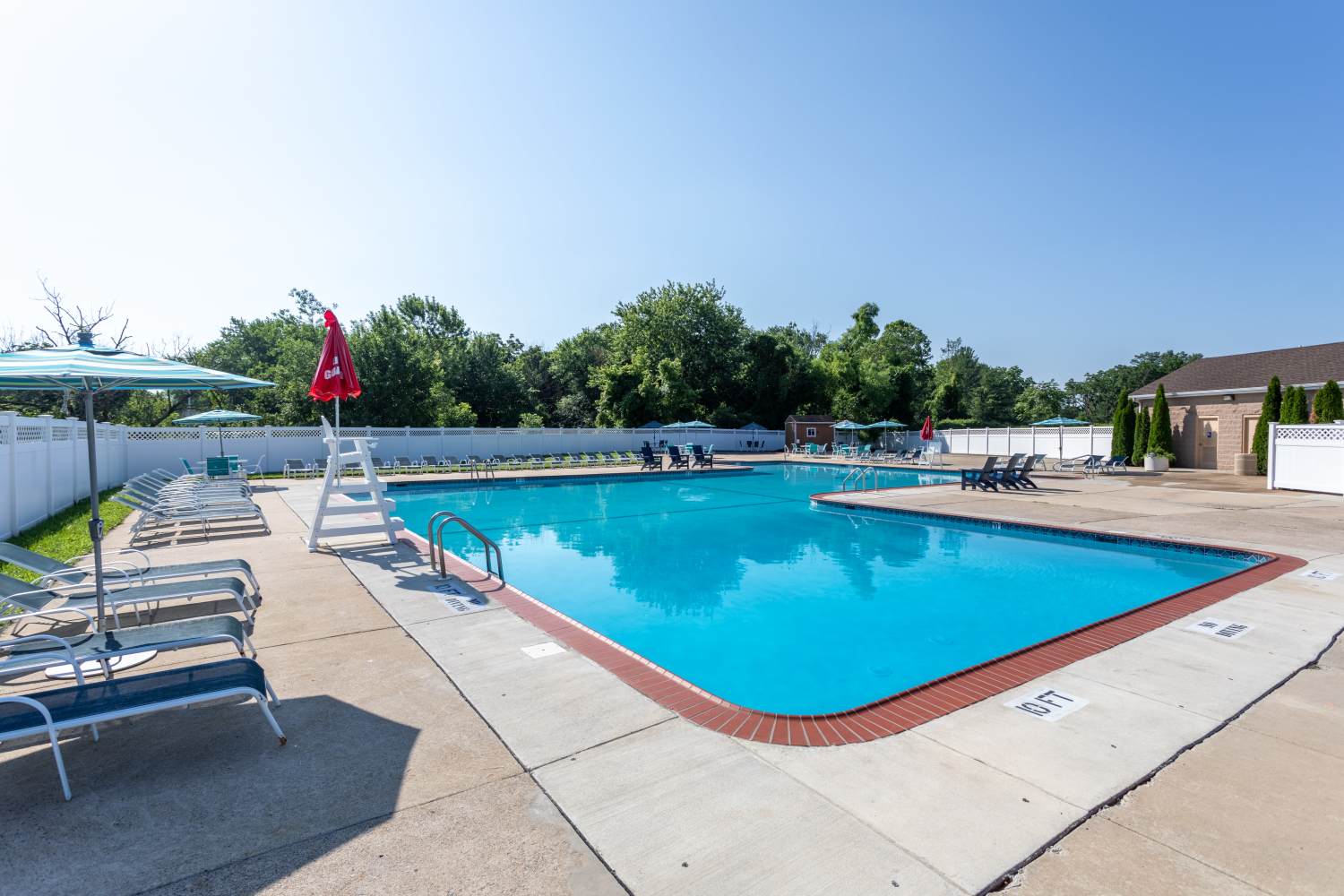 Swimming pool at Blair Mill Village East Apartment Homes in Horsham, Pennsylvania
