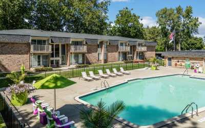View photos at Kensington Manor Apartments in Farmington, Michigan