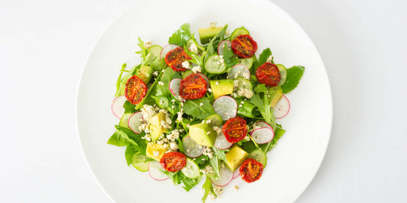 A healthy plate of food at Garden Place Millstadt in Millstadt, Illinois. 