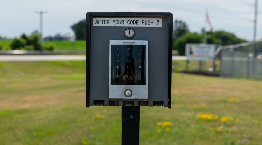 Secure entry keypad at KO Storage of Annandale - Hwy 55 in Annandale, Minnesota