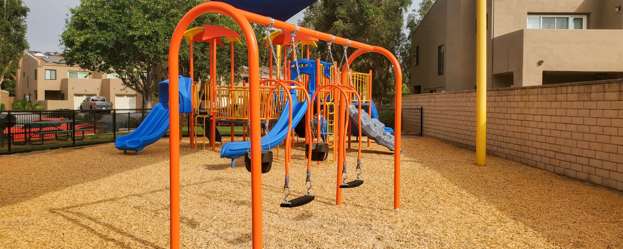 A covered playground at Hilleary Park in San Diego, California
