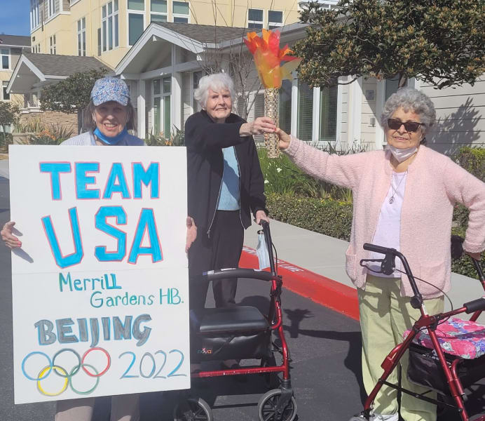 Huntington Beach (CA) residents went all out for their version of the Opening Ceremony.