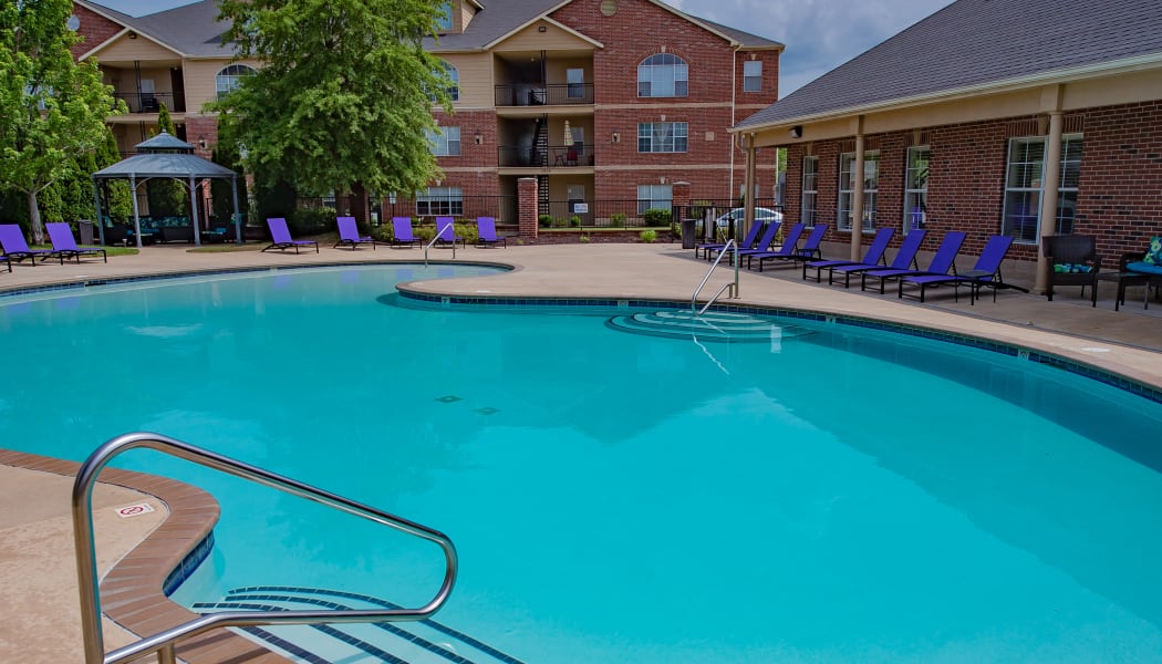 The pool at Lexington Park Apartment Homes in North Little Rock, Arkansas
