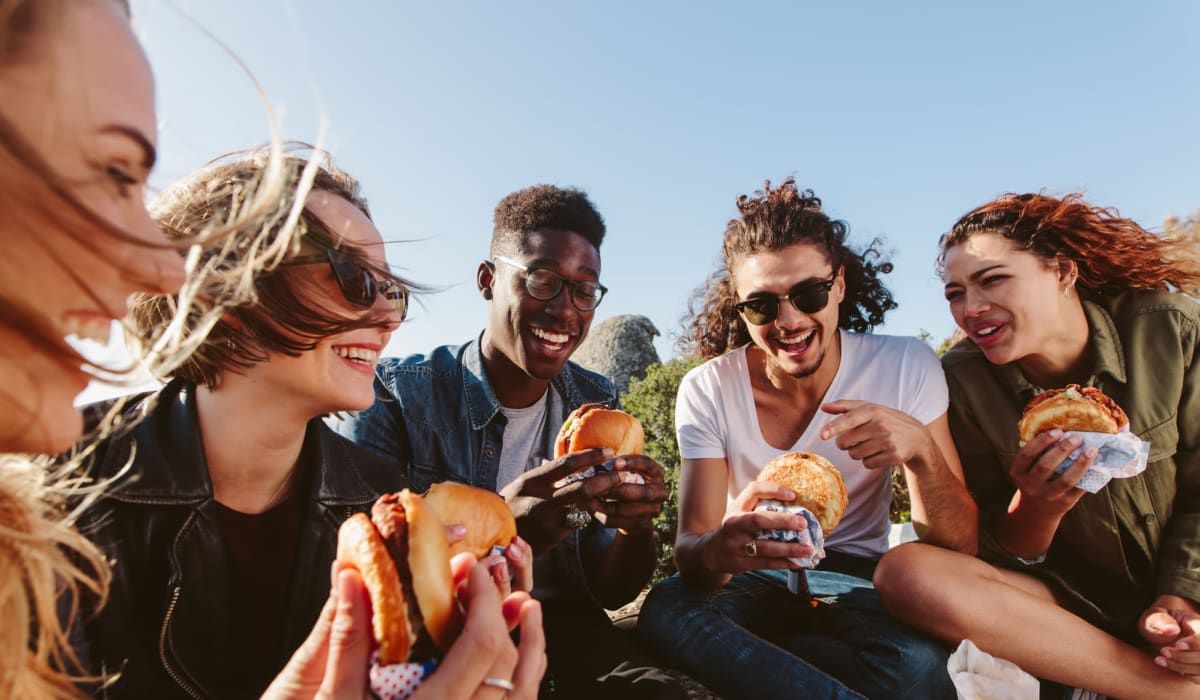 Residents out for burger near 1408 Casitas at Palm Valley in Avondale, Arizona